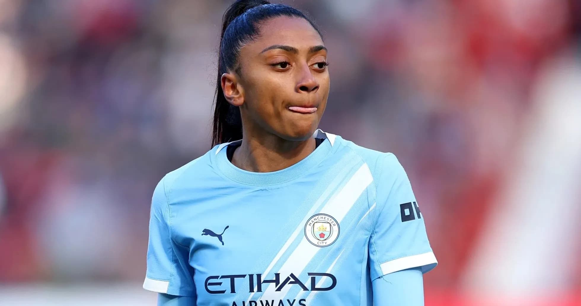 Manchester City player during match warm-up Manchester City player during match warm-up