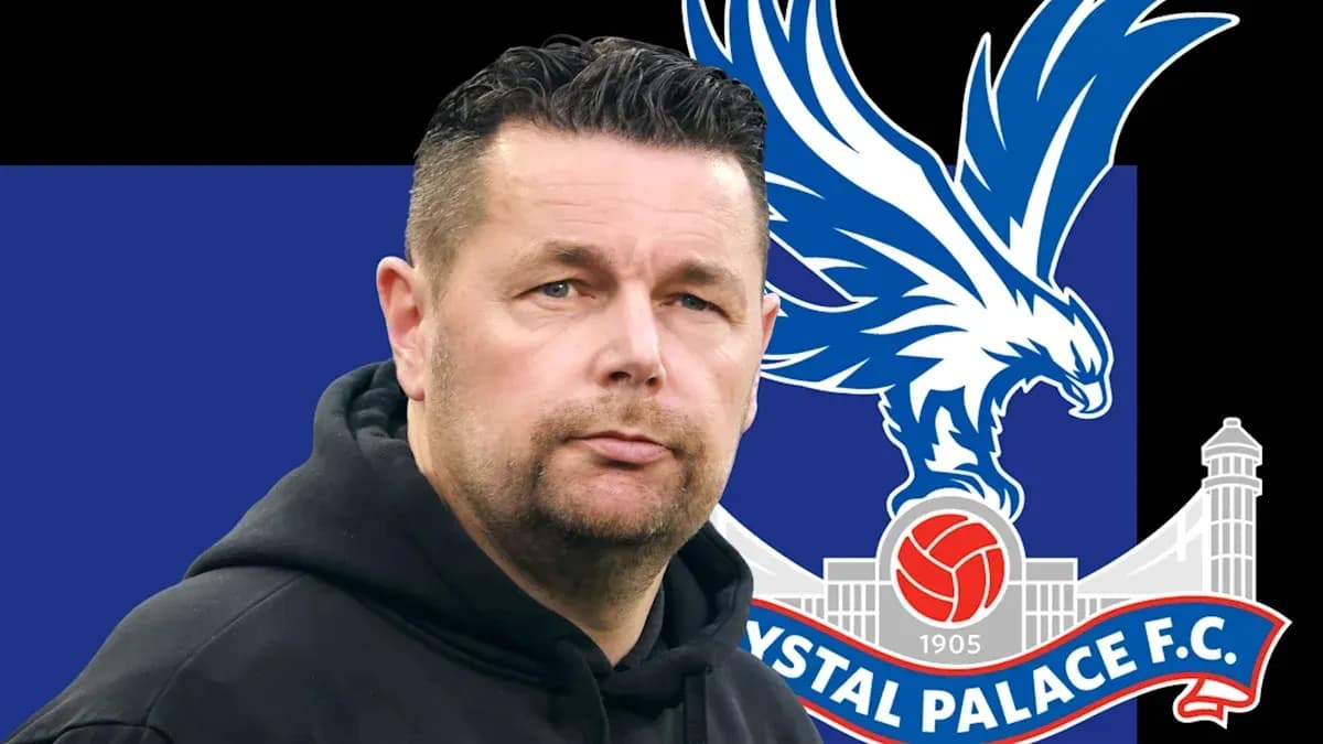 Crystal Palace F.C. logo with coach in foreground Crystal Palace F.C. logo with coach in foreground
