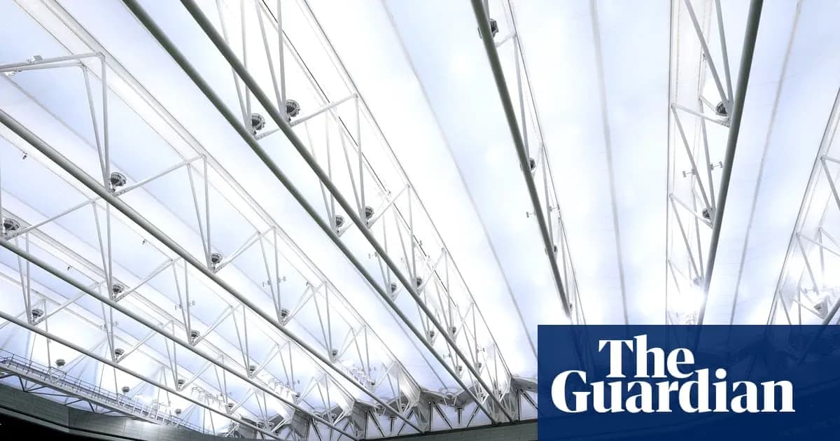 Ceiling structure of a modern sports arena Ceiling structure of a modern sports arena