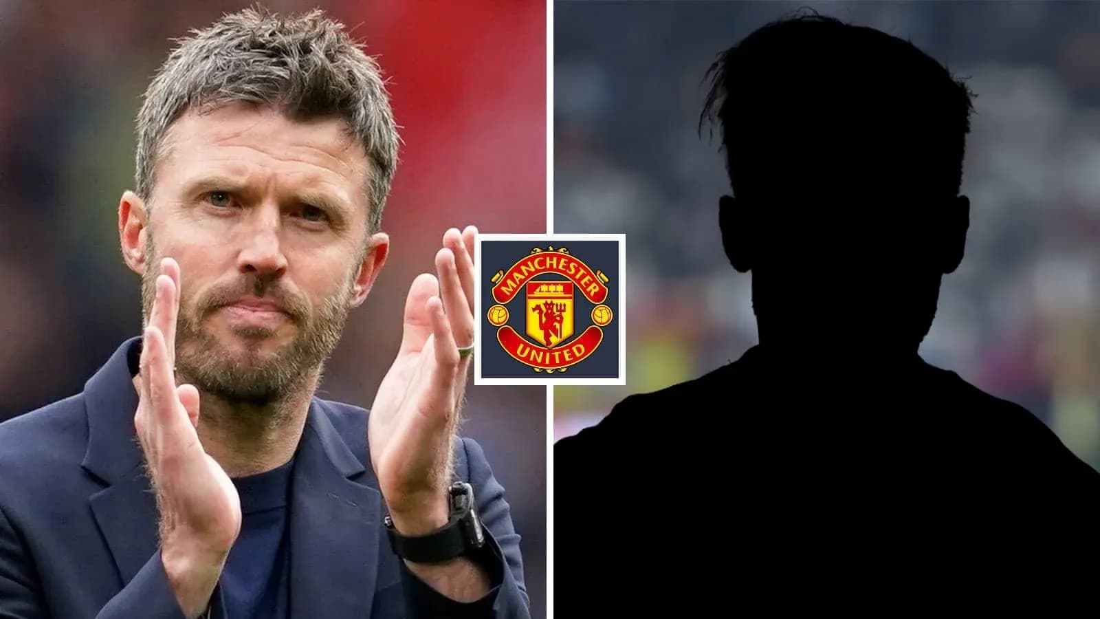 Manchester United logo with coach clapping Manchester United logo with coach clapping